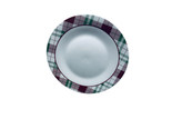 Royal Norfolk Christmas Holiday Plaid Themed 10.5” Stoneware Dinner Plate - $17.70