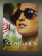 1990 Ralph Lauren Eyewear Ad - $18.49