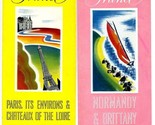 5 Brochures France 1939 New York World&#39;s Fair Paris Savoy Riviera Loire ... - $49.45
