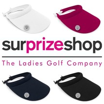 New 2024 Surprizeshop Ladies Wide Brimmed Golf Sun Visor - Pink Navy White Black - £18.80 GBP