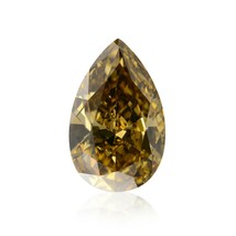 Real 5.02ct Natural Loose Fancy Yellow Brown Color Diamond GIA Certied Pear Si2 - £14,771.61 GBP