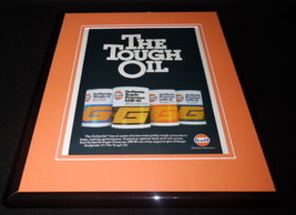 1980 Gulf Oil Framed ORIGINAL 11x14 Vintage Advertisement  - £27.17 GBP