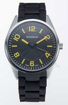 NEW Rousseau Armand 62623491 Nice Mens Metal-Silicone Band Yellow Numbers Watch - £23.90 GBP