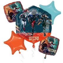 Hyper Scape Game Foil Balloon Bouquet Birthday Party Decorations 5 Piece Set New - £7.15 GBP