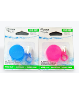 Aqua Swim Ear Plugs &amp; Nose Clip W/ Carry Case (Choose your color) - $9.89