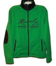 Xios Green Fleec  Men&#39;s Full Zipper  Sport Sweater Sz 2XL - £29.13 GBP