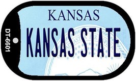 Kansas State University Kansas Novelty Metal Dog Tag Necklace DT-6601 - £12.47 GBP