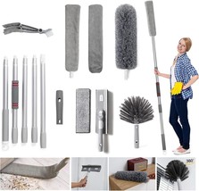 8 PCS Dust Cleaner for Home, Washable Duster with Extension Pole 30&#39;&#39; to 92.5&#39;&#39;, - £15.59 GBP