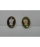 Watermelon Intaglio Cameo Clip On Earrings - £23.16 GBP