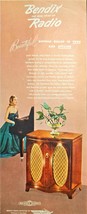 Bendix Radio Classic Piano Beautiful 1947 Vintage Print Ad - $179.65 MXN