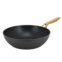 Oster Abbottsford 11 Inch Nonstick Round Aluminum Wok in Black - $1,592.22 MXN