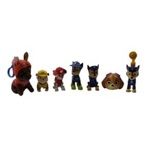 Lot of 7 Mixed Small Paw Patrol Pups Action Figures Talking Chase Zuma Clip + - £11.02 GBP