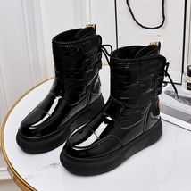 New Women Platform Flats Shoes Winter Warm Ankle Non-slip Fashion Gladiator Snow - £40.83 GBP