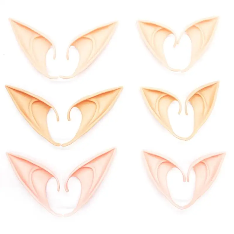 Play Party Decoration Latex Ears Fairy CosPlay Costume Accessories Angel Elven E - £23.18 GBP
