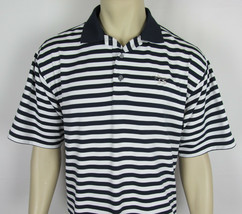 Footjoy ProDry Pique Golf shirt Polo short sleeve athletic Striped Mens ... - $17.77