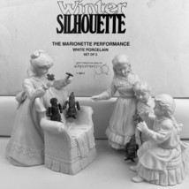Department 56 The Marionette Performance 78077 Winter Silhouette 3 Figurines Set - £30.36 GBP