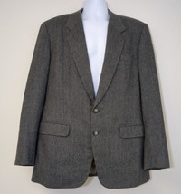 Sam&#39;s Tailor Bespoke Suit Jacket Blazer Herringbone Wool Tweed Men&#39;s Siz... - £72.10 GBP