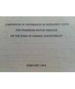 Comparison of Differences in Insurance Costs For Passenger Motor Vehicle... - $40.60 CAD