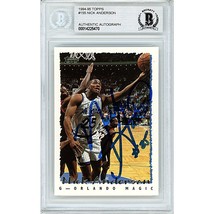 Nick Anderson Orlando Magic Auto 1994 Topps Basketball On-Card Autograph Beckett - $79.17