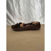 Vintage Y2K LEI Brown Suede Leather Moccasins Moc Toe Loafer Sz 10 - $30.00