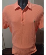 &quot;Polo Ralph Lauren Men&#39;s Featherweight Mesh Polo Shirt Medium Light Oran... - $36.86