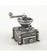VTG Unique Beau Sterling Silver Charm Coffee Grinder Moving Articulating... - £50.80 GBP