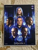 NASA ISS Space Station Expedition 37 Crew Poster - £9.91 GBP