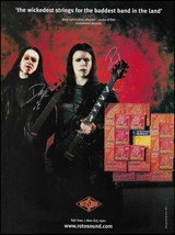 Paul Allender &amp; Dave Pybus (Cradle of Filth) 2003 Rotosound guitar strings ad - £3.32 GBP