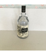 Empty The Kraken black spice rum bottle large glass jug with raised lett... - $19.75