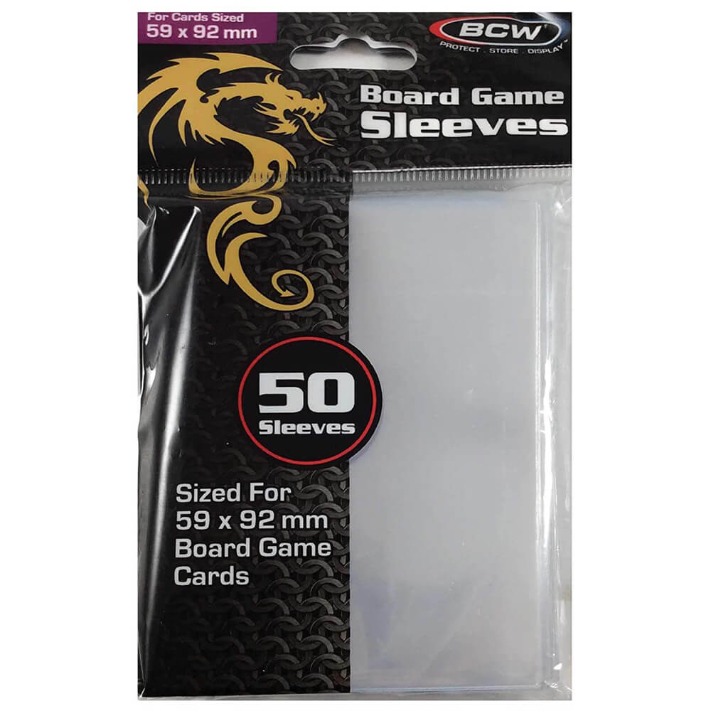 BCW Board Game Sleeves Standard European (59mm x 92mm/50&#39;s) - $15.80