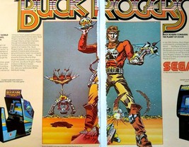 Buck Rogers Arcade Print AD 1982 Vintage Video Game Magazine Pull Out 2 Sheets - £16.68 GBP
