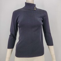 Dana Buchman Black Turtleneck Sweater, Size  Medium - £12.73 GBP