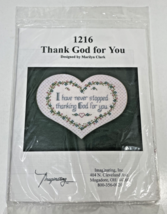 1216 Thank God for You 10&quot; x 12&quot; Cross Stitch Designed by Marilyn Clark - £7.06 GBP