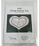 1216 Thank God for You 10&quot; x 12&quot; Cross Stitch Designed by Marilyn Clark - £7.11 GBP