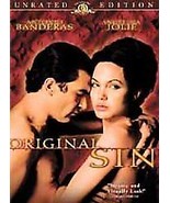 Original Sin (2001 Unrated Edition WS DVD) Antonio Banderas Angelina Jolie - £4.60 GBP