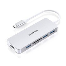 Lention Usb C Hub With 4K Hdmi, 3 Usb 3.0, SD/Micro Sd Card Reader Compatible 20 - £35.16 GBP