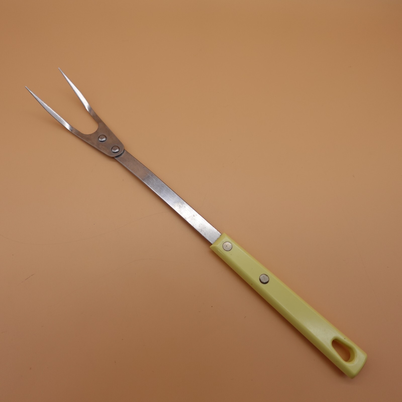 Vintage Meat Fork Royal Brand Sharp Cutter Cutlery Stainless Steel 12&quot; Y... - £10.51 GBP