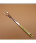 Vintage Meat Fork Royal Brand Sharp Cutter Cutlery Stainless Steel 12&quot; Y... - $13.98