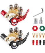 Car Battery Terminal Connector, 4 Way Positive and Negative Pole Quick R... - $226.03 MXN