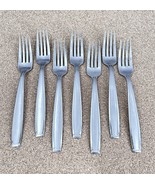 Oneida Satin Shasta Piloti Set of (7) Dinner Forks USA Made 7 5/8&quot; - $43.46 CAD
