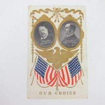 Postcard President William Taft  VP Sherman Portraits Patriotic Embossed... - £11.87 GBP