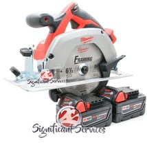 Milwaukee 2630-20 M18 18V Li-Ion 6-1/2&quot; Cordless Circular Saw 5.0 Ah Bat... - $225.99