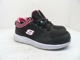 Skechers Women&#39;s Aluminum Toe SP Slip Resistant Work Shoes 99996595 Black 7.5M - £31.39 GBP