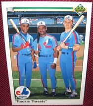 1990 Upper Deck 702 Rookie Threats Larry Walker Marquis Grissom Delino De Shields - £3.54 GBP