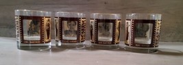 Vintage Cocktail Glasses Barware Roaring Twenties Barrymore Keaton Fairb... - $27.71