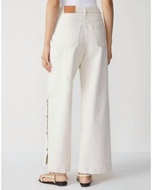 Lafayette 148 Split Leg Jean With Buttons White - €322,30 EUR