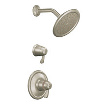 Moen TS3400BN Shower Trim with Rain Shower Head - Brushed Nickel  *READ - £111.48 GBP