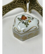Vintage Empress Josephine&#39;s Rose Garden Fine Porcelain Trinket Jewelry B... - $21.85 CAD