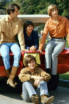 The Monkees Davy Jones Mickey Dolenz Peter Tork Group By Car Pose 18x24 Poster - £19.17 GBP