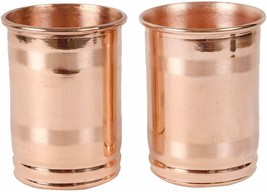 100% Pure Copper  Glass Joint Less  Ayurvedic Health100% Yoga Benefits. Set of 2 - £11.36 GBP